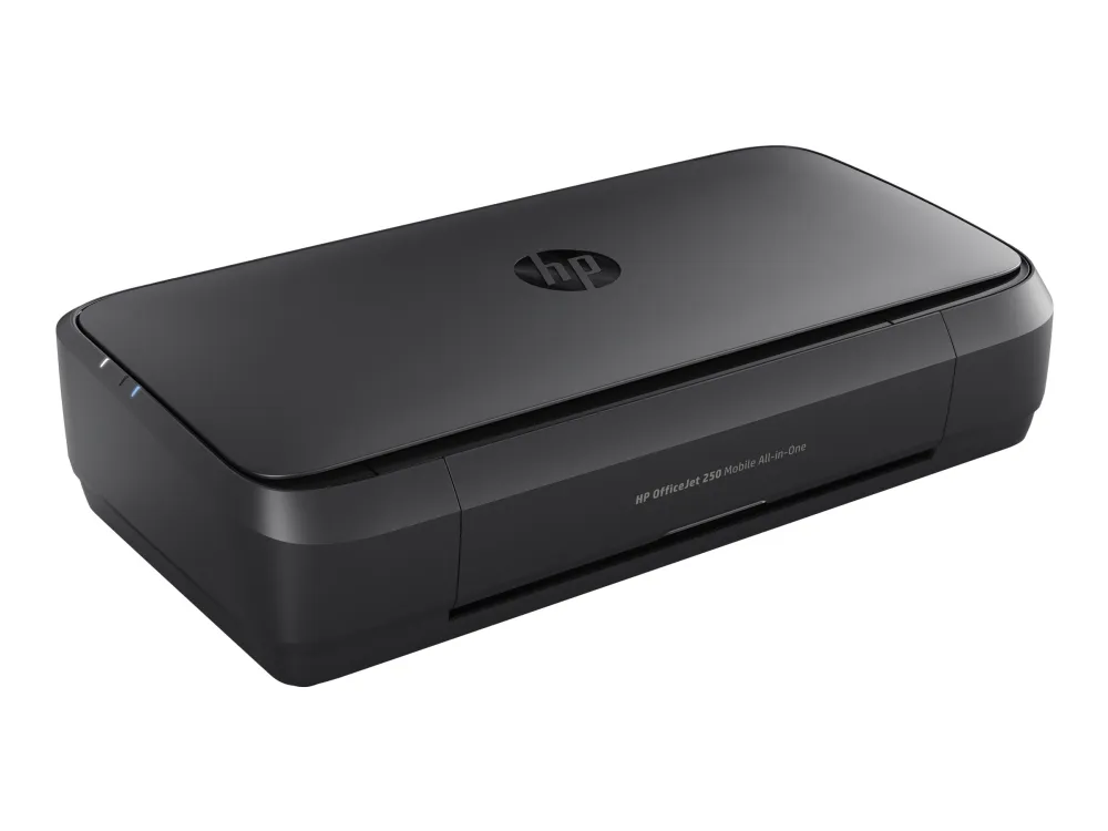 HP Officejet 250 Mobile All-in-One - Multifunktionsprinter - farve - blækprinter - Legal (216 x 356 mm) (original) - A4/Legal (medie) - op til 8 spm (kopiering) - op til 10 spm (udskriver) - 50 ark - USB 2.0, USB vært, Wi-Fi