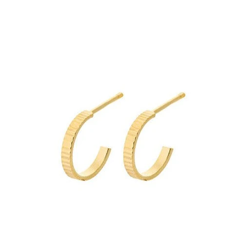 Pernille Corydon  Sea Reflection Mini hoops - forgyldt