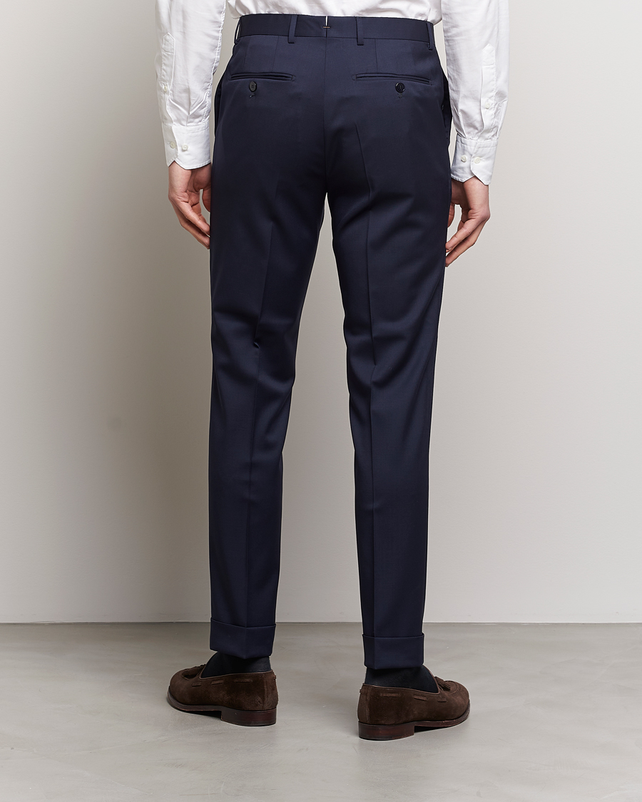 Morris Prestige Wool Suit Trousers Navy