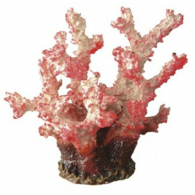 Décoration Corail rouge en résine