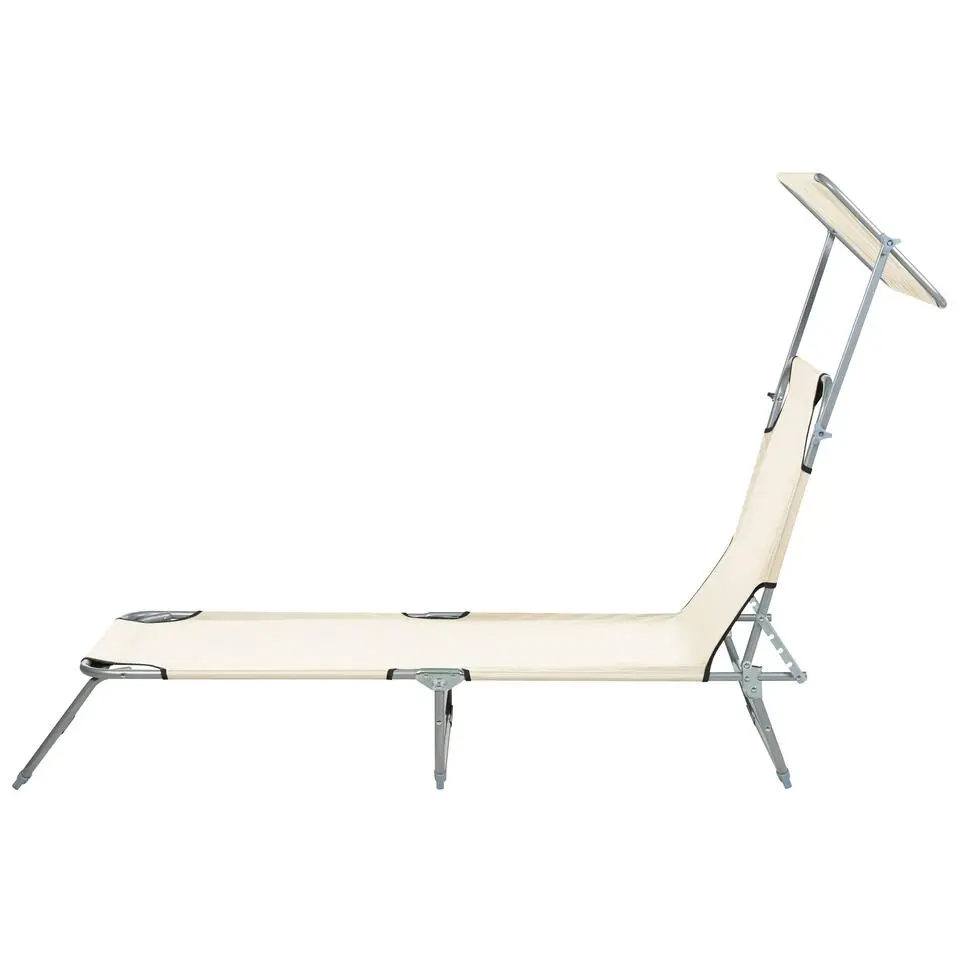 FOLIGNO - Strandstoel - Crème - Polyester