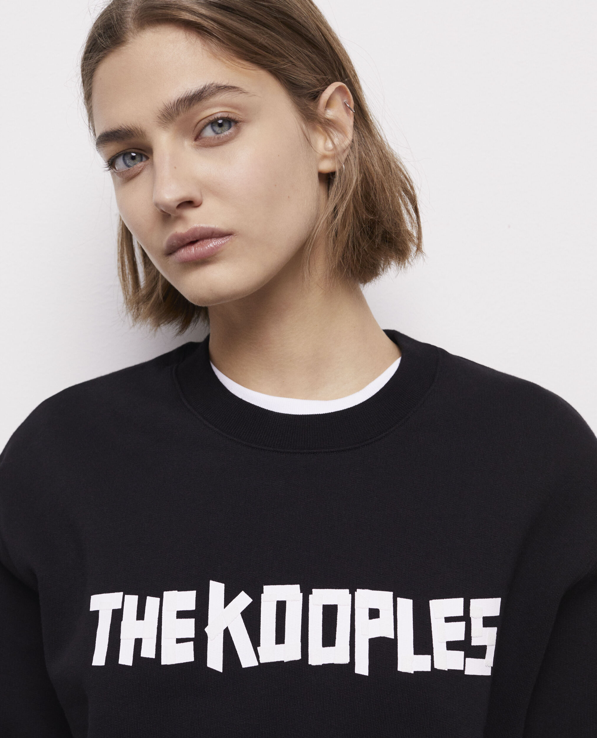 Sweatshirt avec logo The Kooples noir