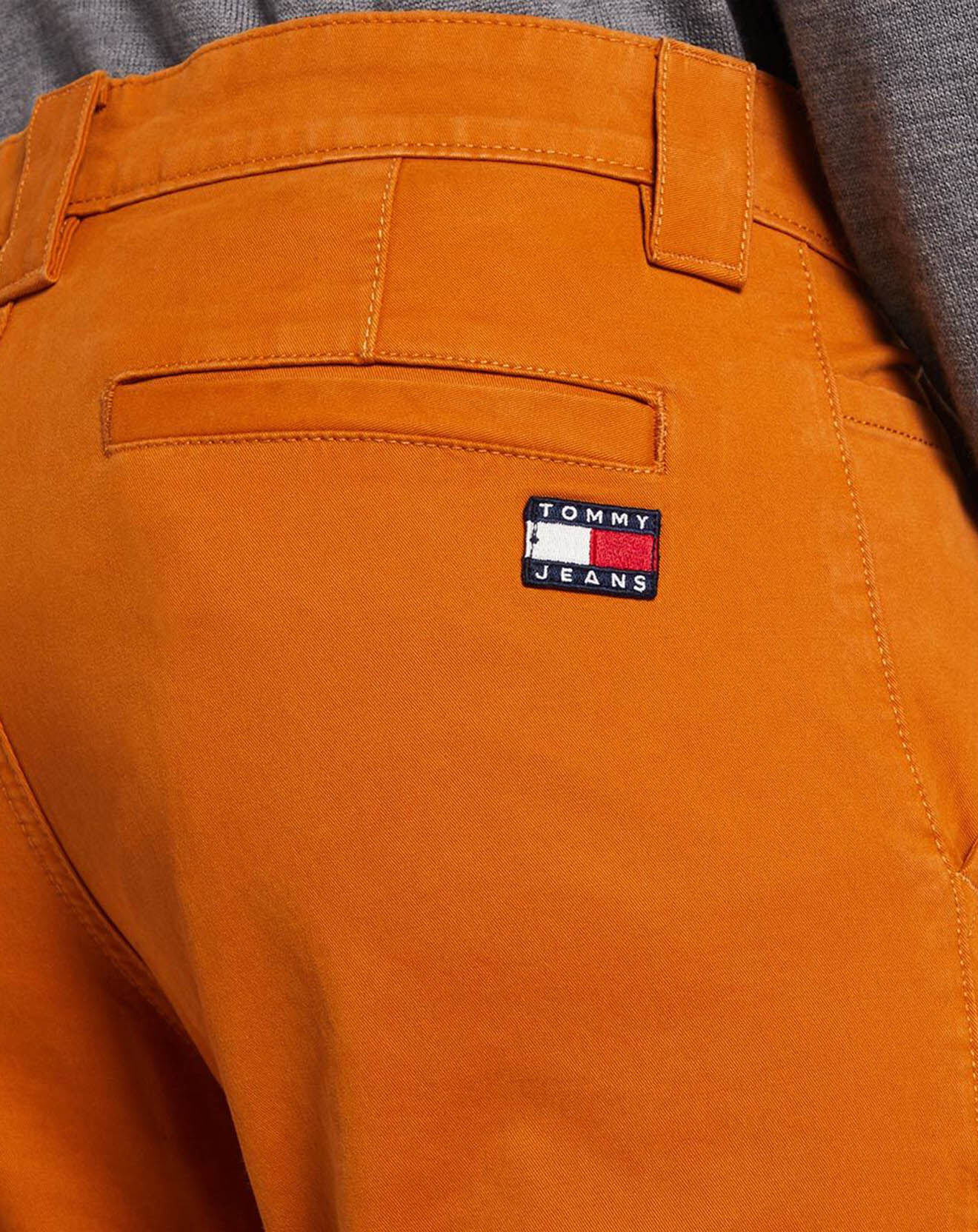 Tommy Jeans Pantalon chino slim Scanton rouille