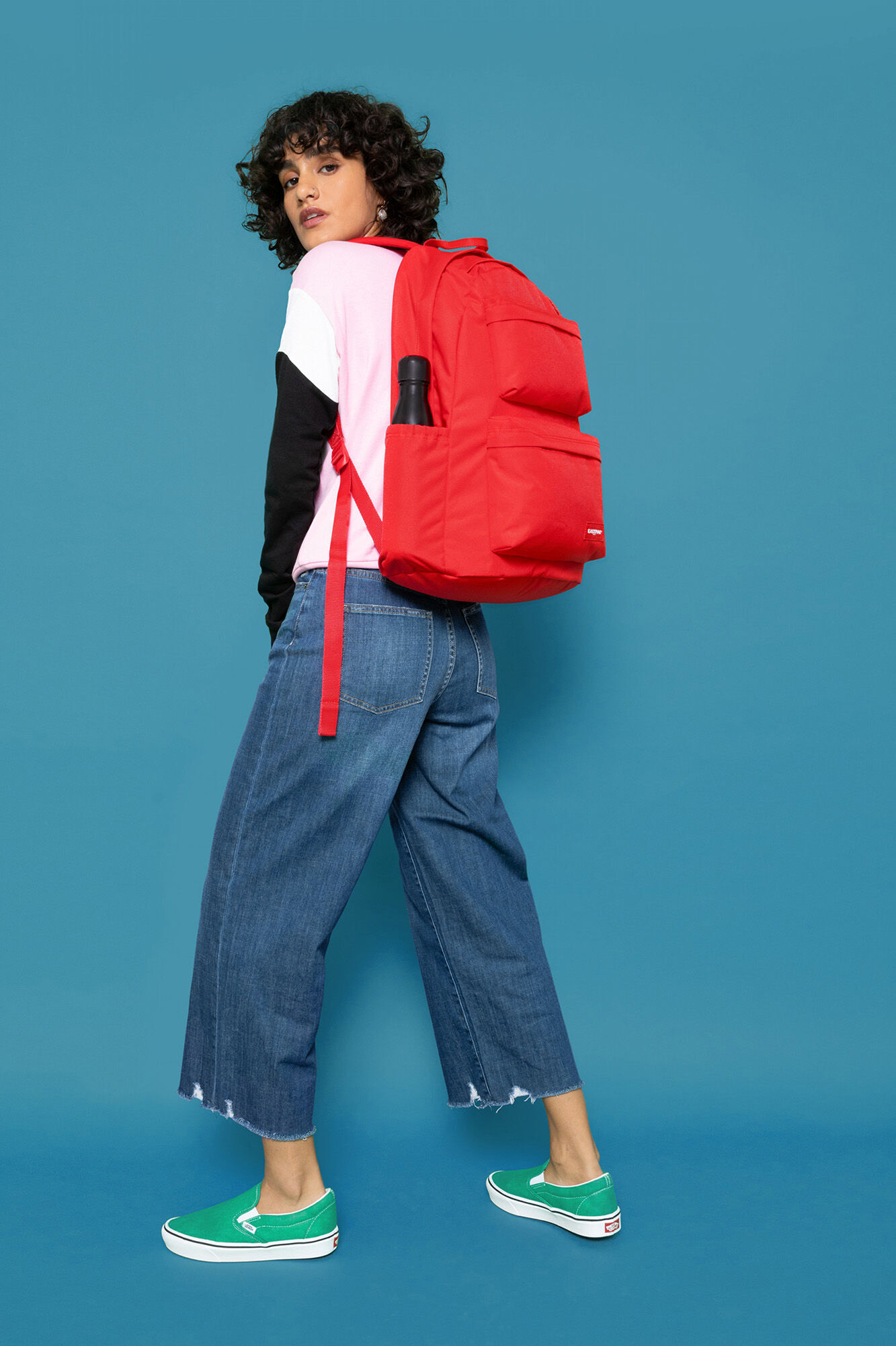 Mochila dupla acolchoada - vermelha