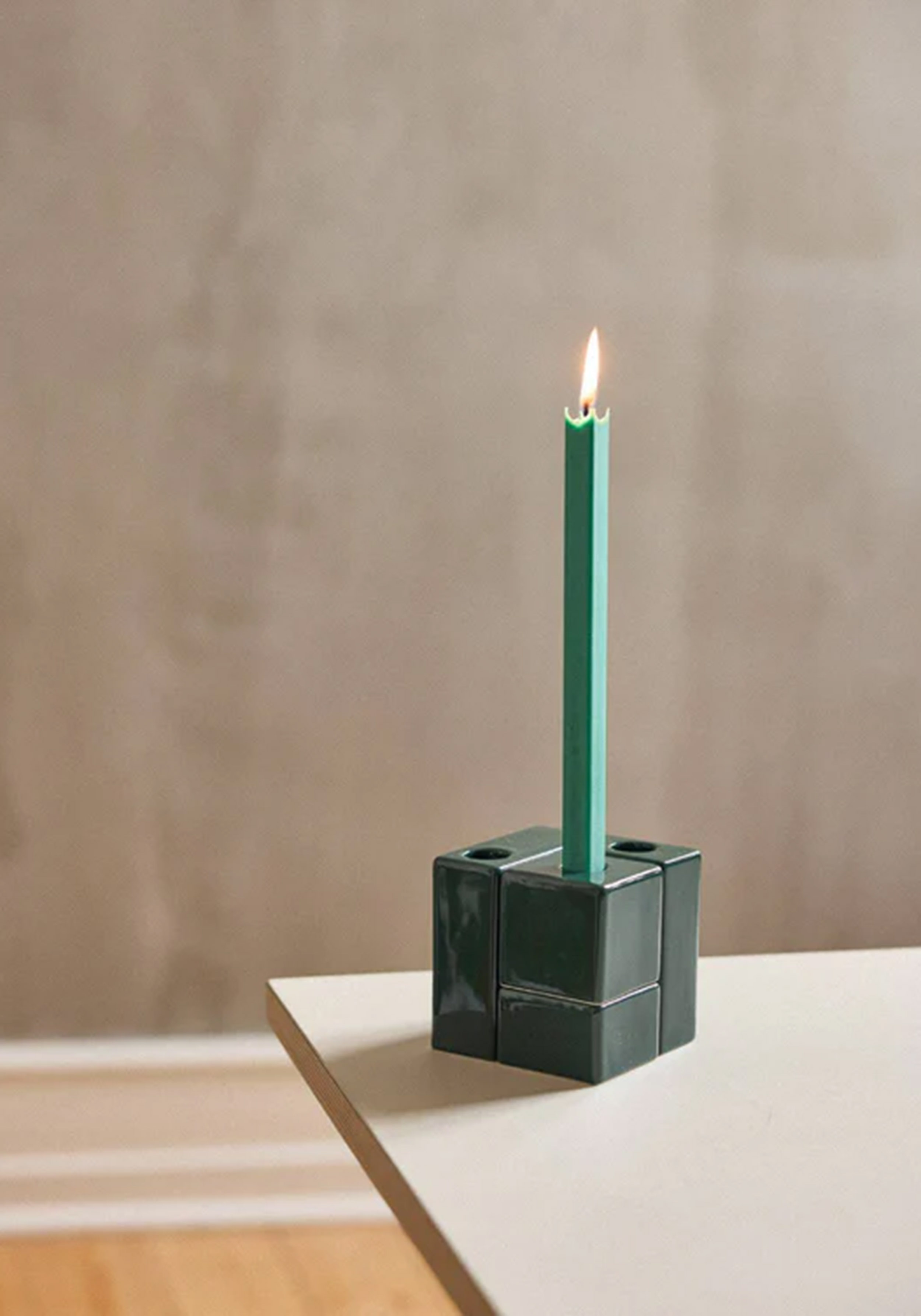 Onomao Kerzenständer 4 Blocks GMK Grün