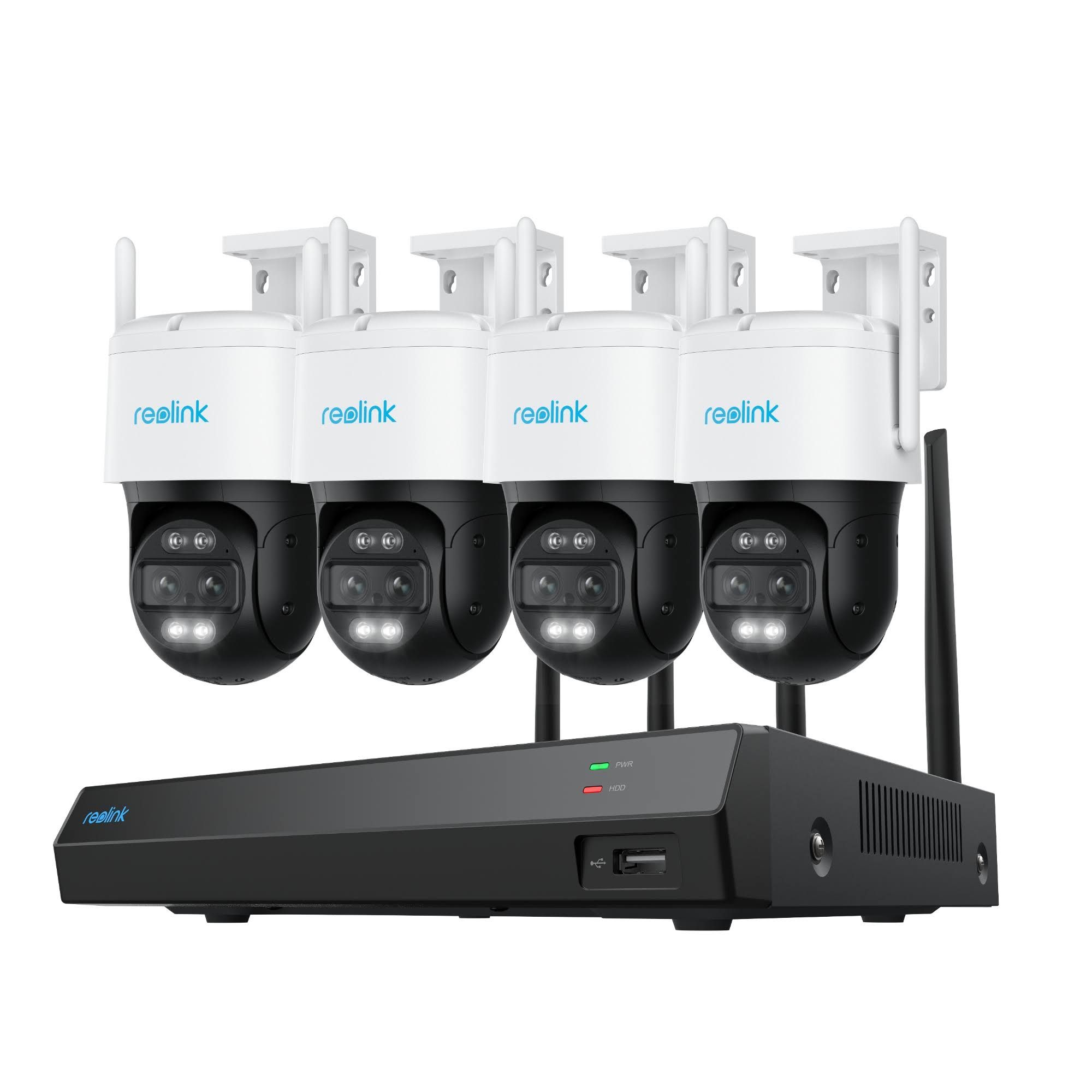 Reolink 4K 8MP UHD Dual-Objektiv Sicherheitssystem RLK12-800WTM4 Auto-Zoom-Tracking