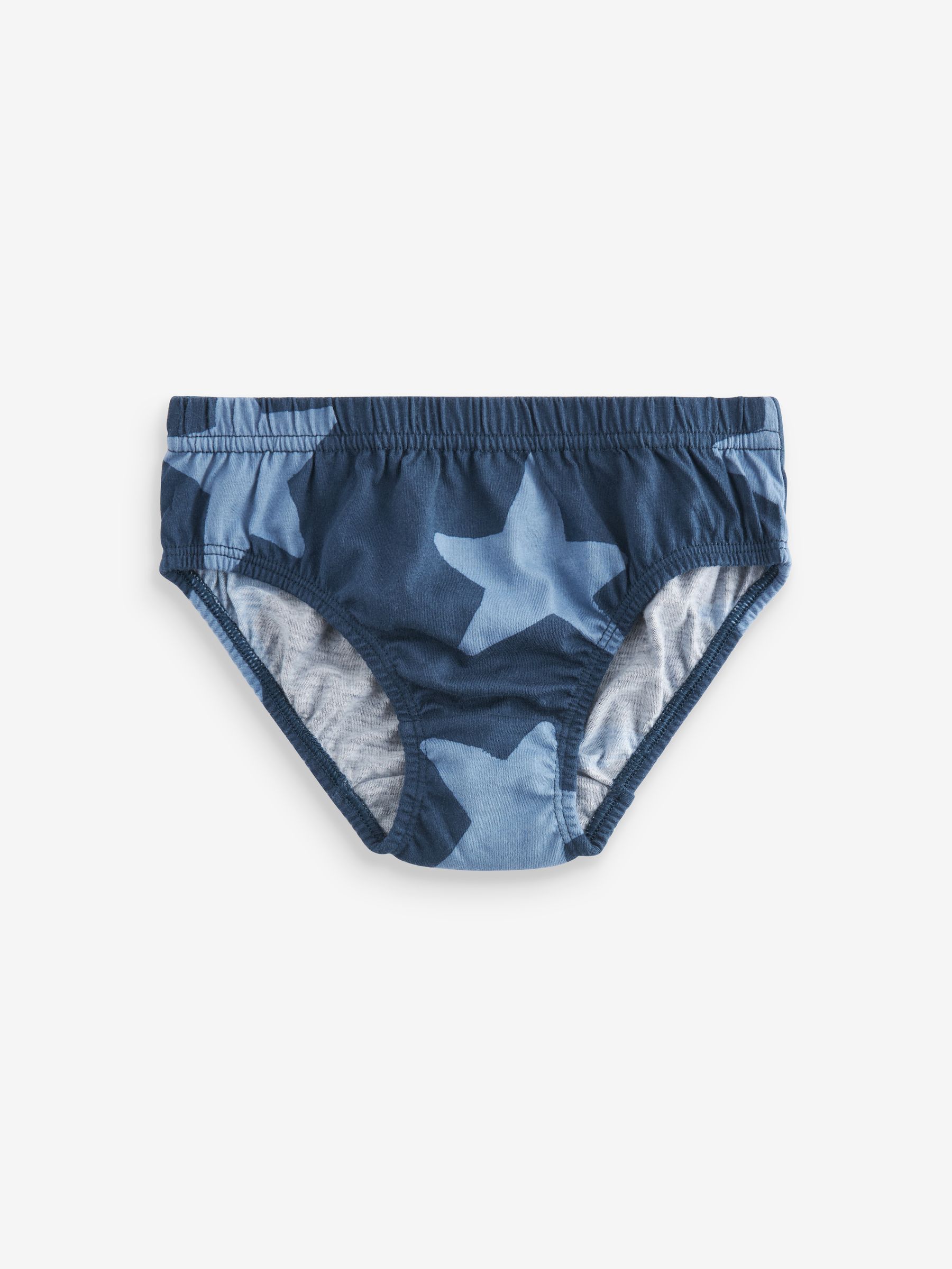 Blauw met sterren en strepen - Verpakking van 10 onderbroeken (1,5-10 jr)