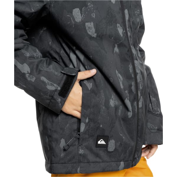 Veste de ski QUIKSILVER MISSION PRINTED YTH JK NATURE ZOOM DARK SHADOW