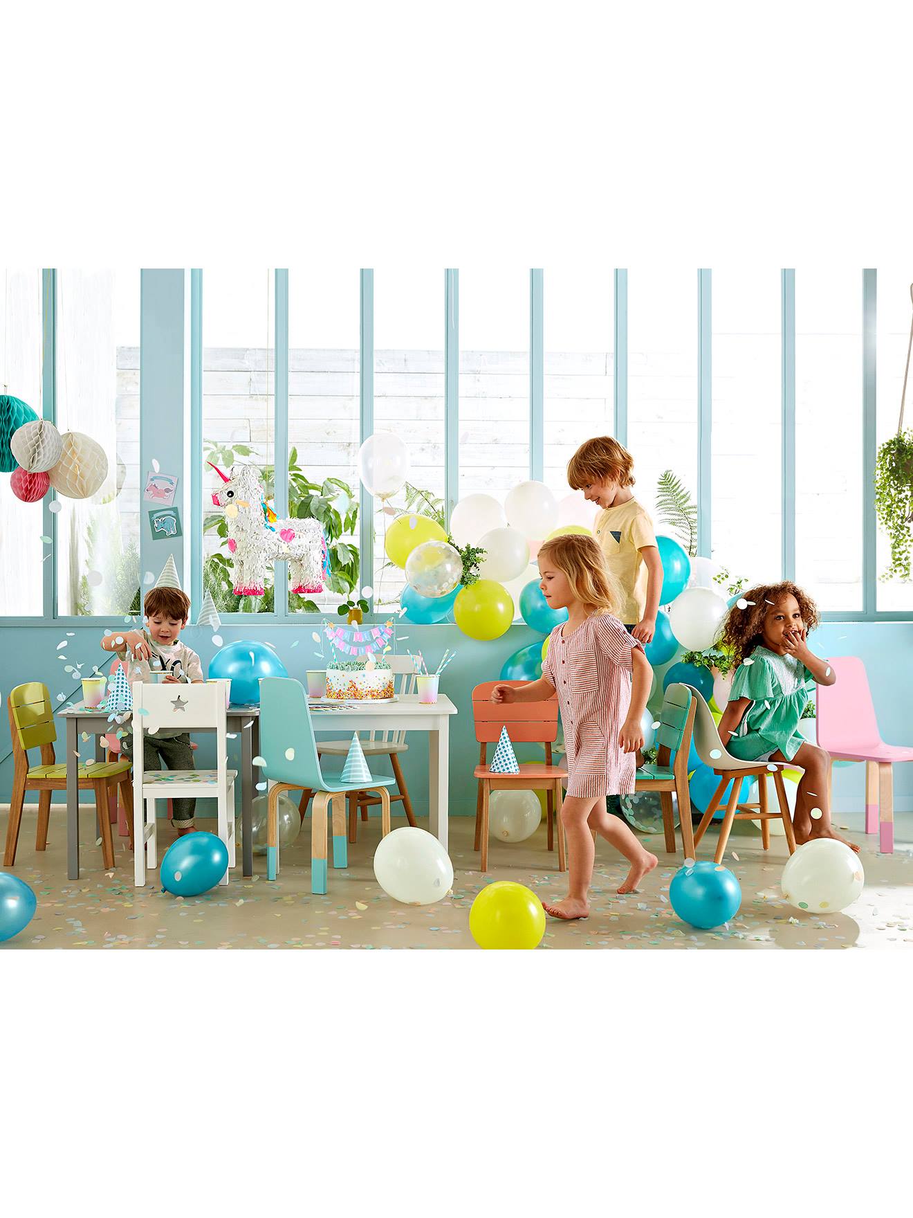 Cadeira infantil Sirius, altura do assento 30 cm, branca