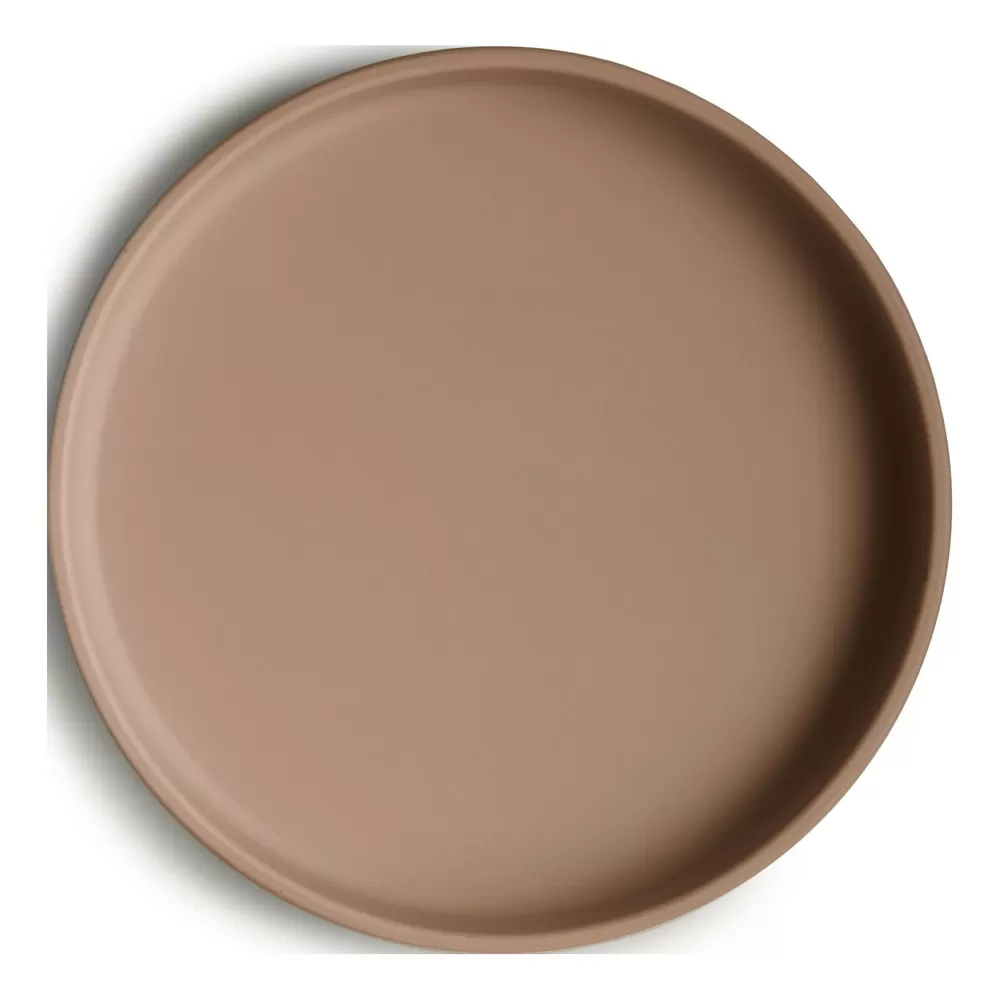 Mushie Sillikone Tallerken Natural - 1 stk.