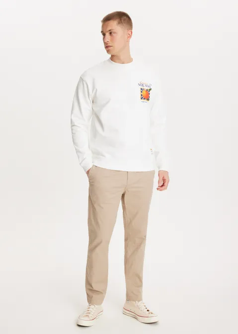 Chino straight broek zand (ZND.L)