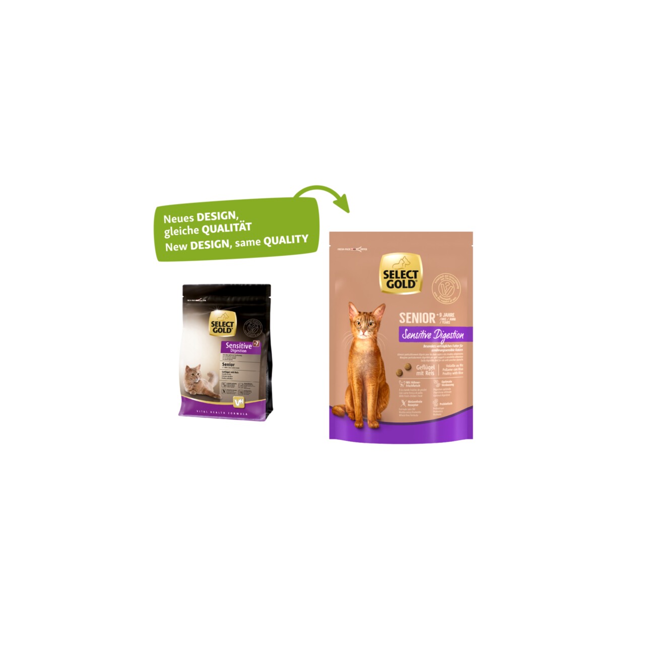 SELECT GOLD Sensitive Digestion Senior Geflügel und Reis 300g