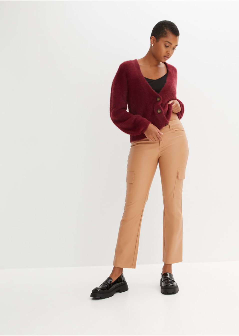 Pantalon cargo, longueur cheville