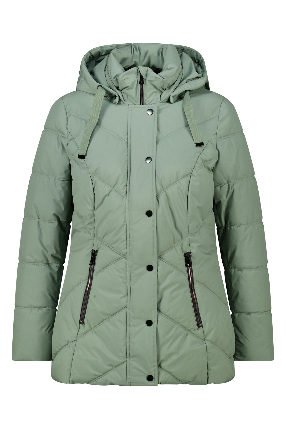 Gewatteerde jas met capuchon Mint