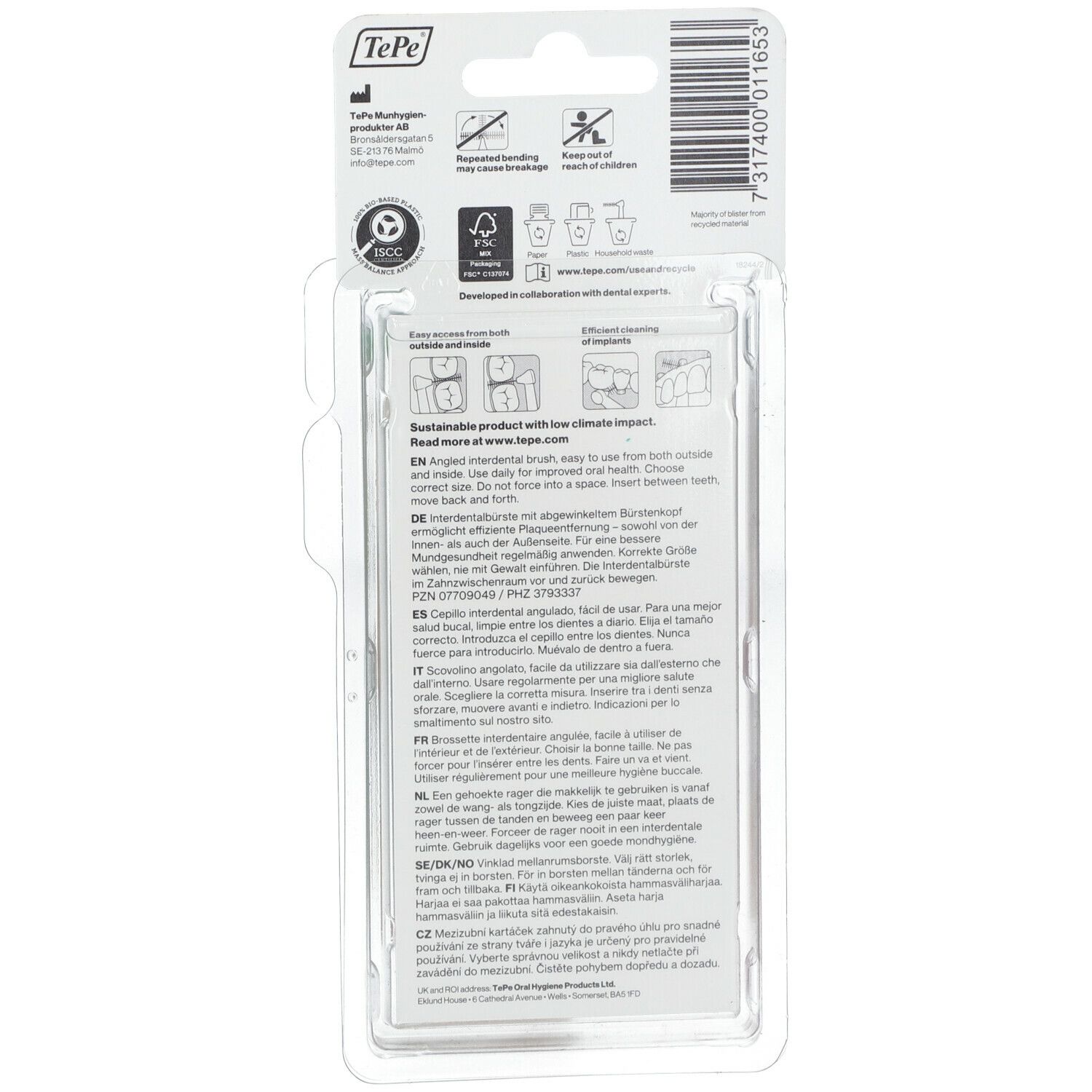 TePe Angle Interdentalbürsten gemischt 0,4 - 1,6 mm