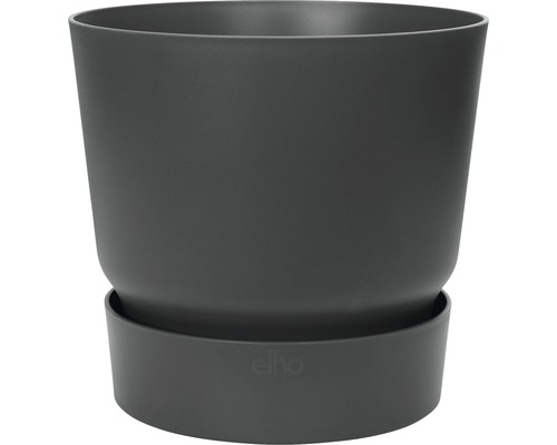 elho greenville plantenpot, kunststof, Ø 25 cm, H 23,3 cm, zwart