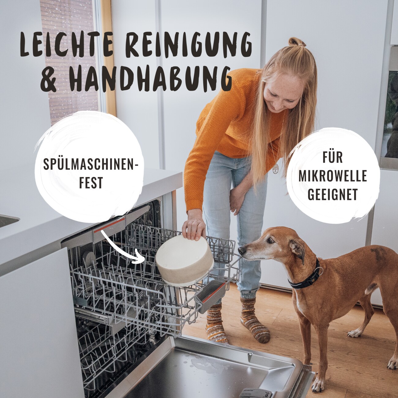 Rudelkönig Keramiknapf 900ml - Rutschfester Hundenapf 0,002 cm³