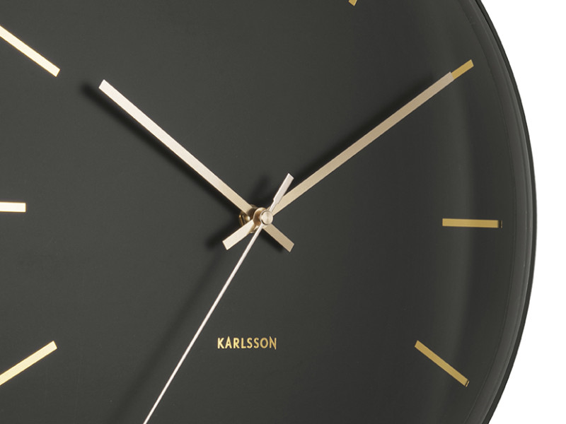 Wall Clock Globe KA5840BK Black