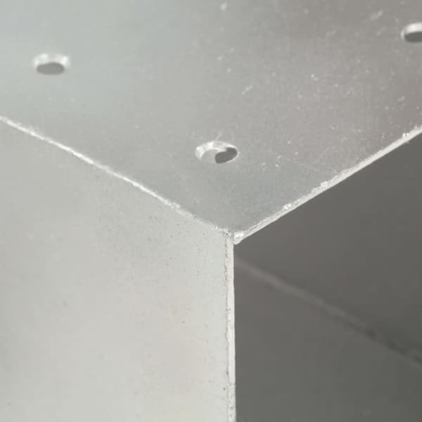vidaXL Stolpesko 4 stk Y-form galvanisert metall 71x71 mm