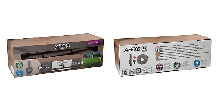 Tuyau d'arrosage extensible et rétractable L.15 m