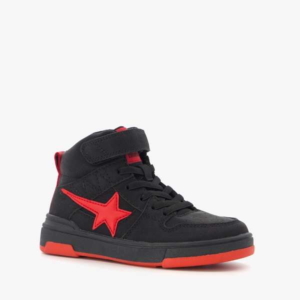 Blue Box hoge jongens sneakers zwart met ster