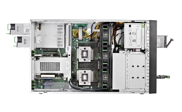 Fujitsu PRIMERGY TX2550 M5 - Server - tower 4U - 2-vejs - 1 x Xeon Silver 4214 / op til 3.2 GHz - RAM 16 GB - SATA - hot-swap 2.5