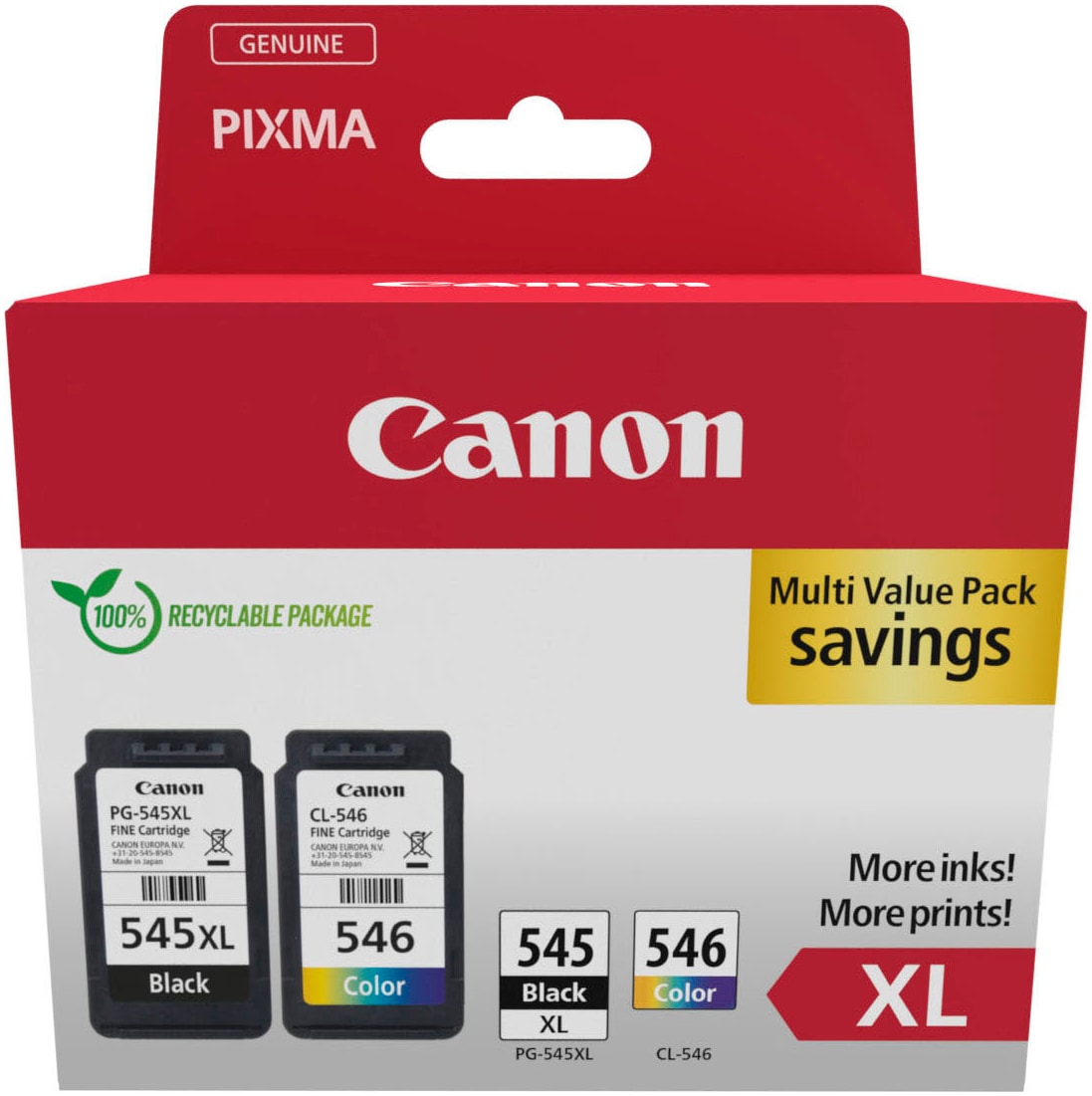 Canon Tintenpatrone »PG-545XL/CL-546XL + Photo Value Pack«