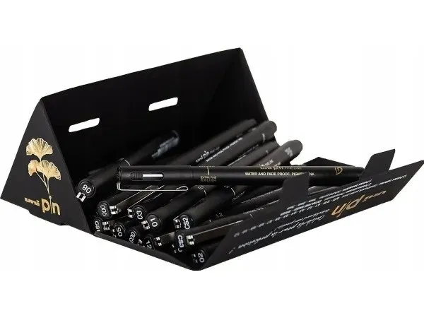 Uni Pin the full black box 18 nip sizes
