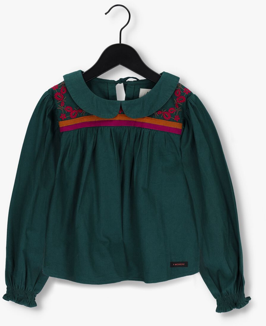 A MONDAY IN COPENHAGEN donkergroene a monday in copenhagen blouse larissa blouse