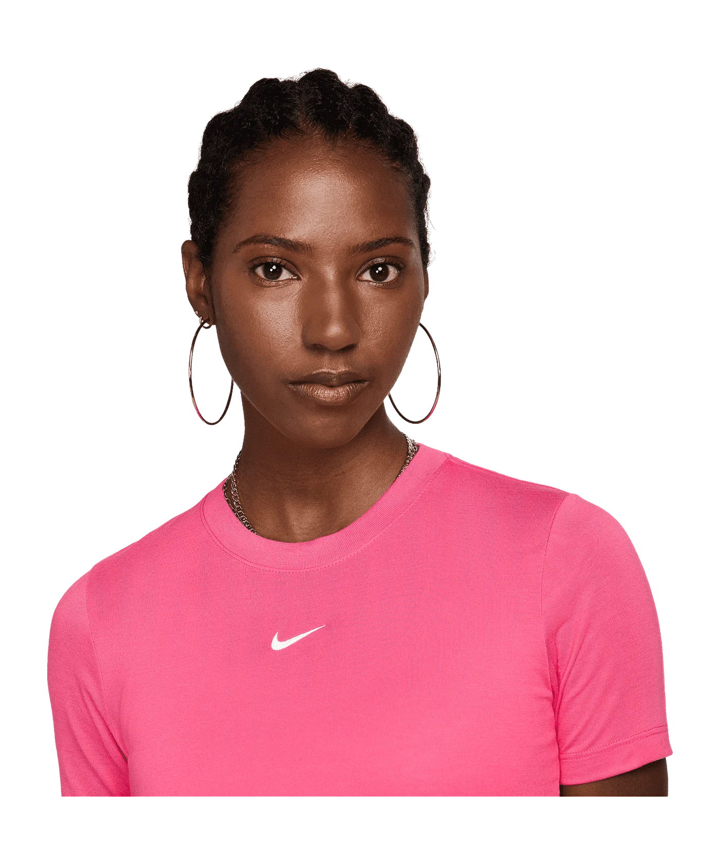 Nike Essential SLM Crop T-Shirt Damen Pink F629