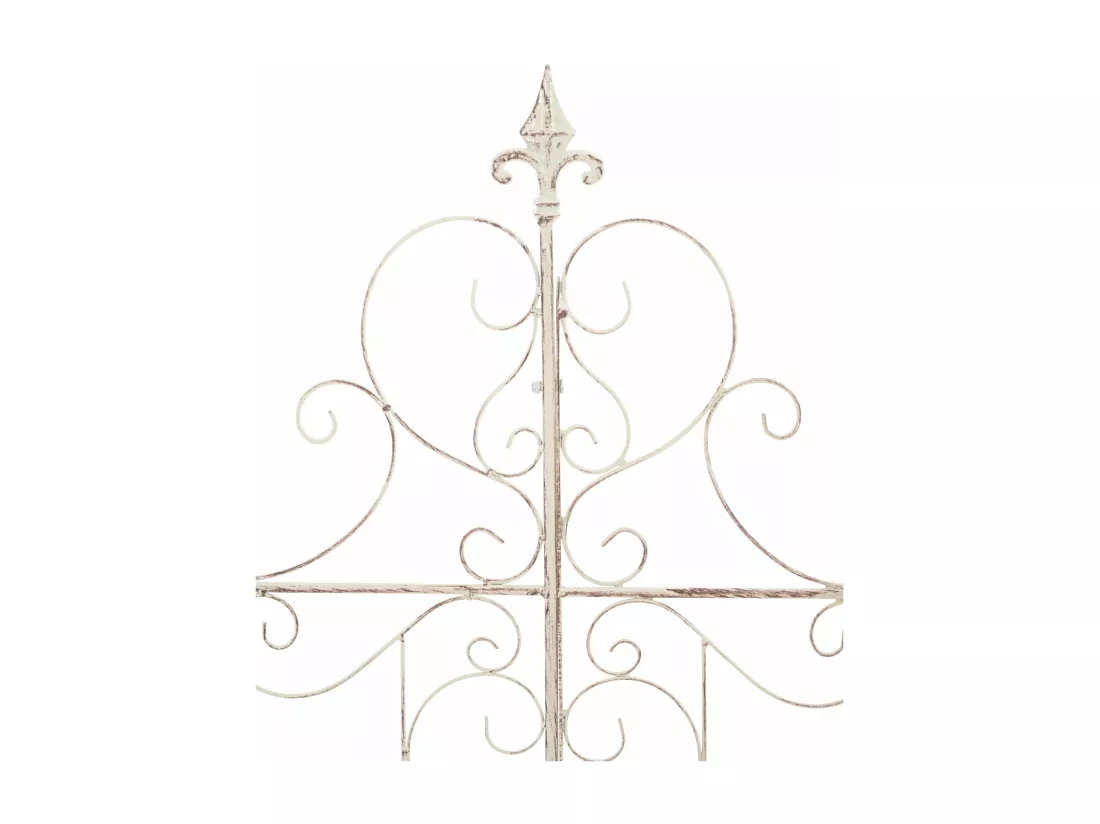 Lot de 2 treillis métal crème 99 x 1 x 133 cm 10_0003840