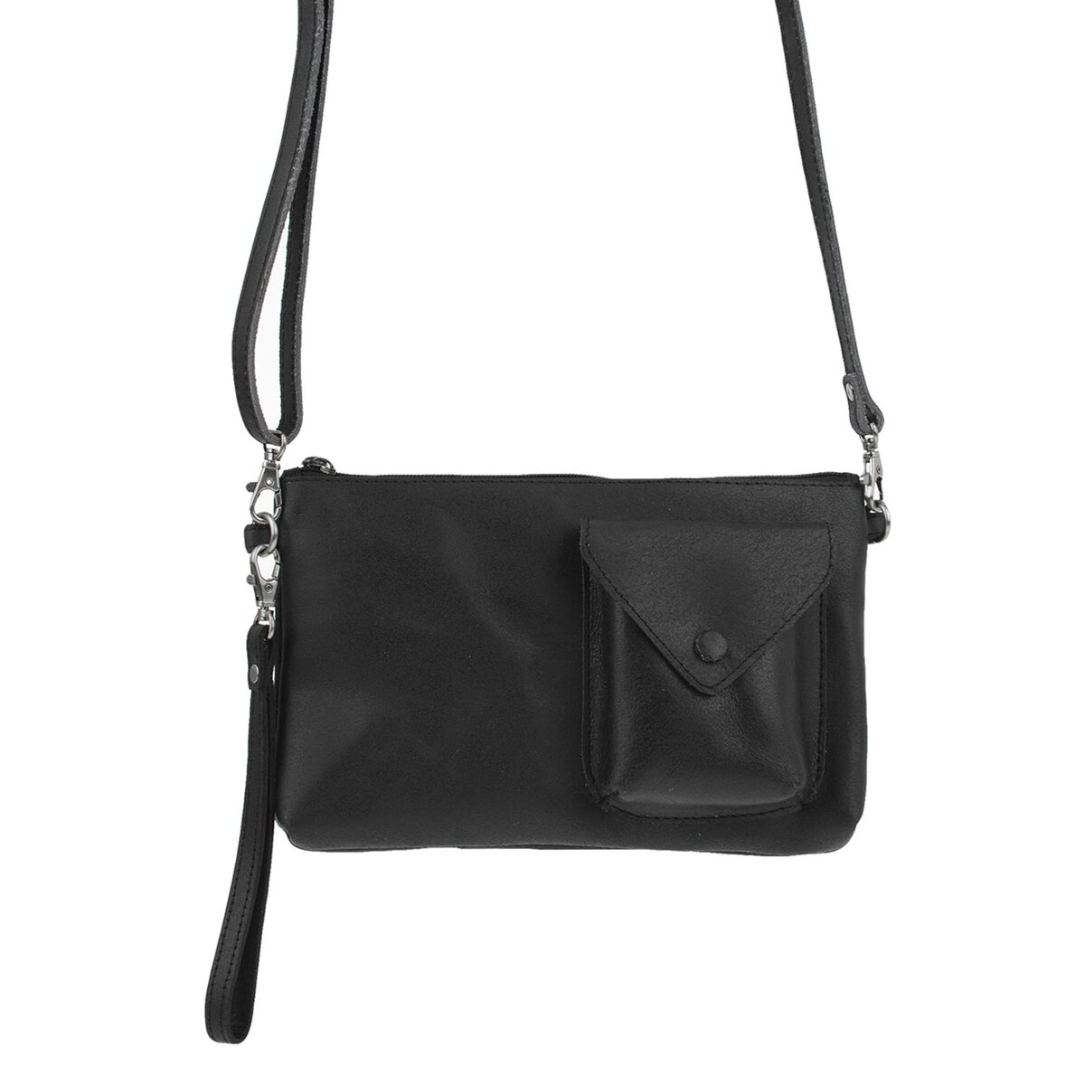 DSTRCT Riverside Crossbody Wallet Bag Black