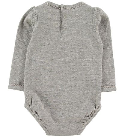 Mini A Ture X-Mas Body l/ä - Maxie - Light Grey Melange