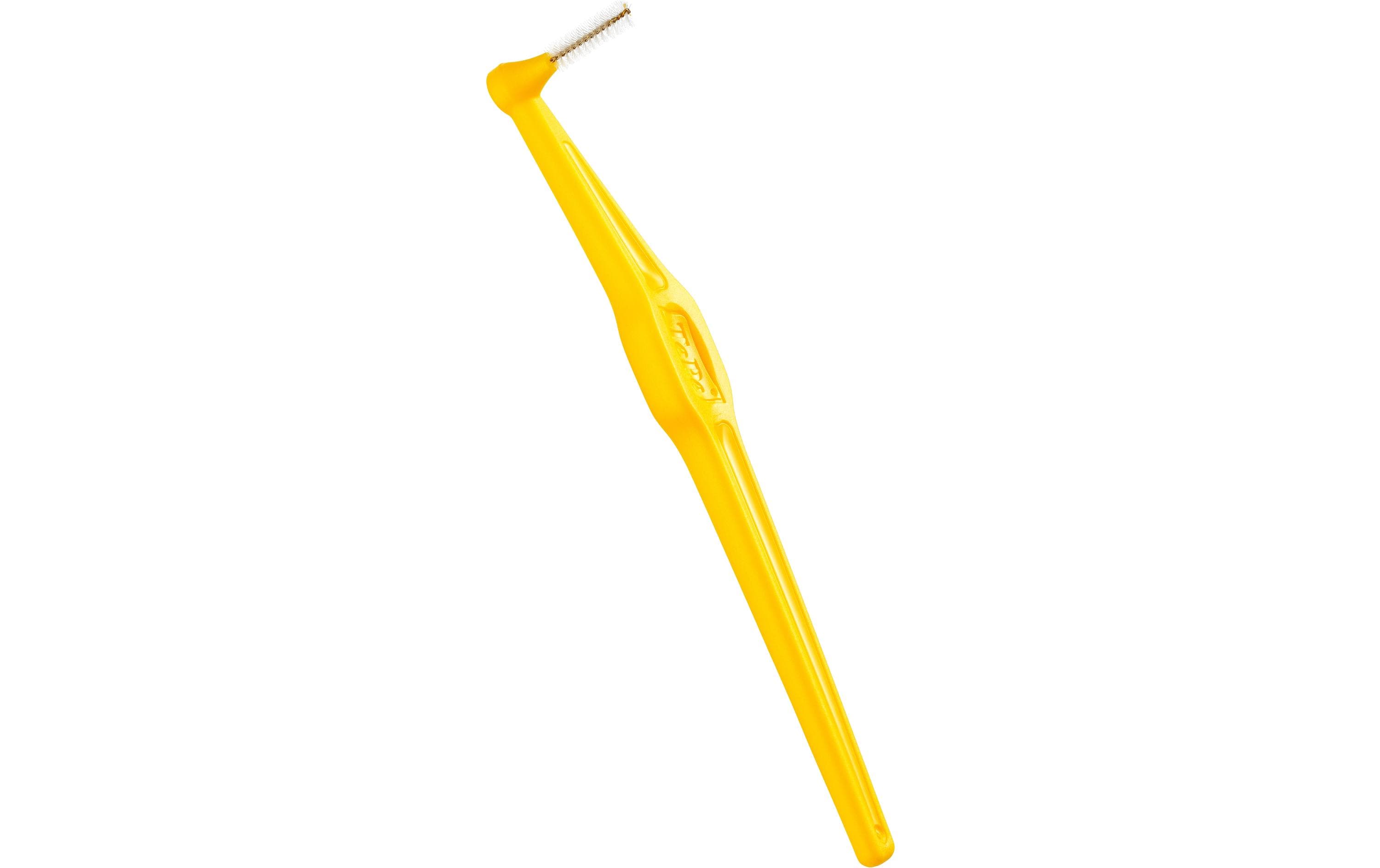 Interdentalbürsten Angle GelbGewinkelte Interdentalbürste für besseren Zugang