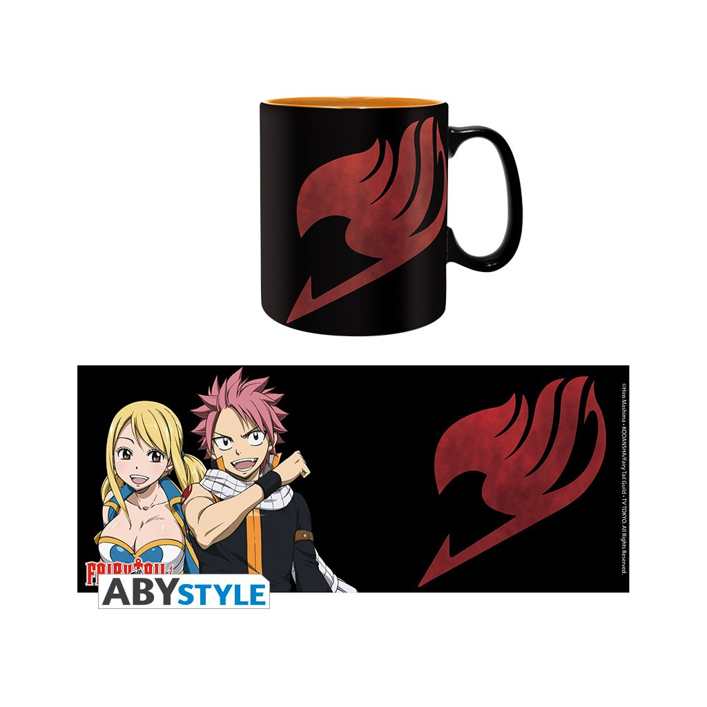 Fairy Tail - Mug Lucy, Natsu & Emblème