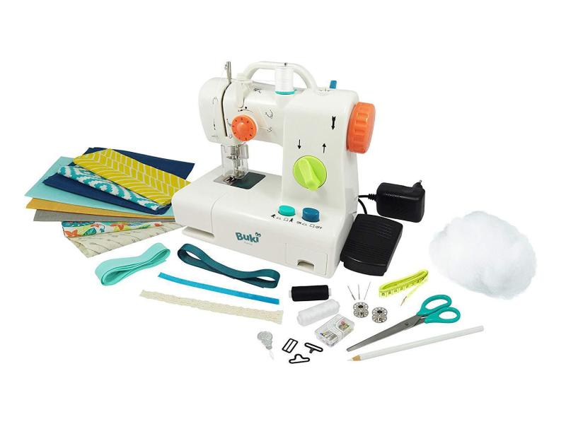 Buki Spiel-Nähset Professional Studio Nähmaschine Kinder-Nähmaschine