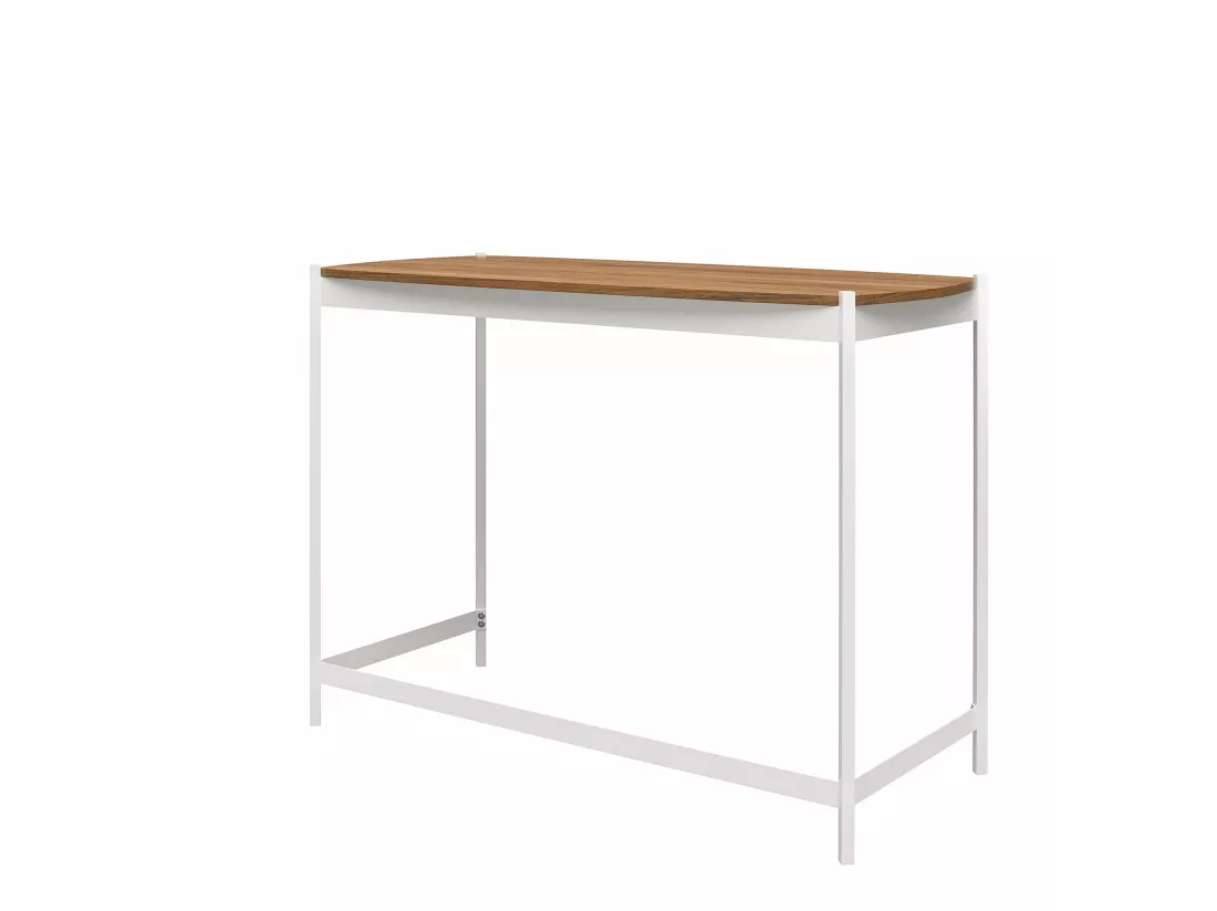 Tallulah | Bureau en panneaux de particules stratifié noyer et structure