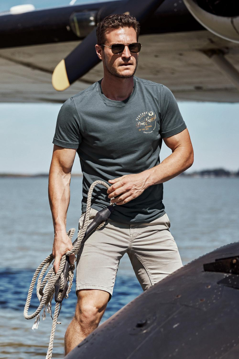 PME legend grijze heren t-shirt