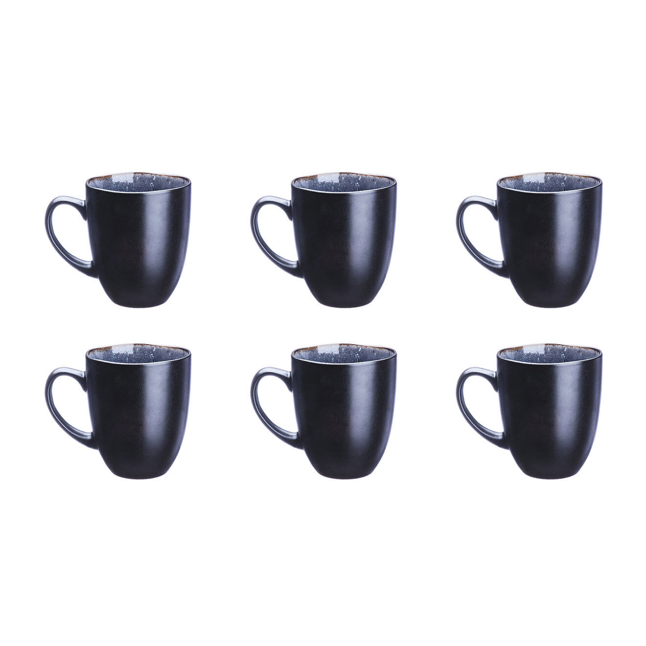 Bjorn 6 Mugs en Grès Iris bleu foncé - 40 cl