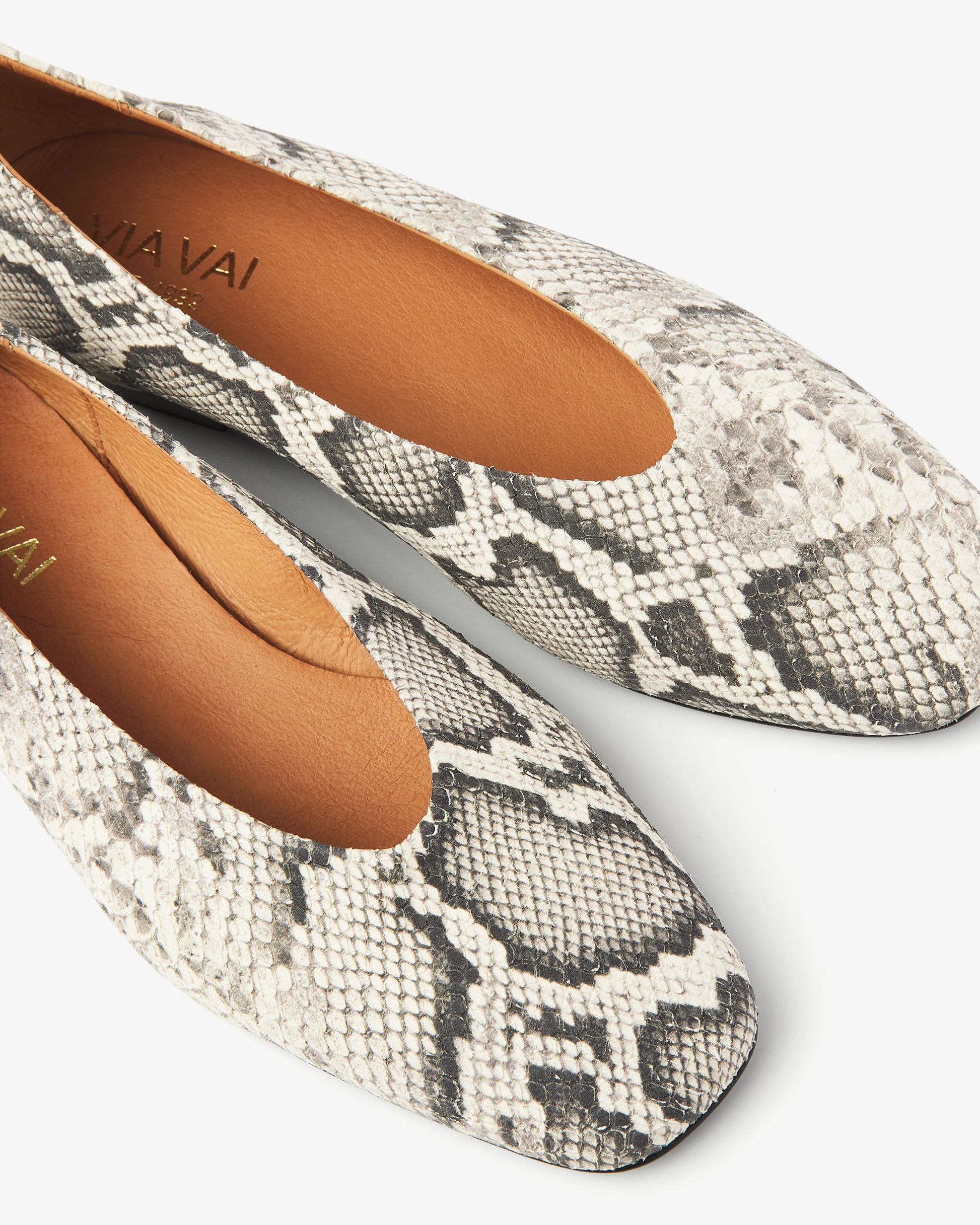 VIA VAI slangenprint ballerinas Lou Emmy