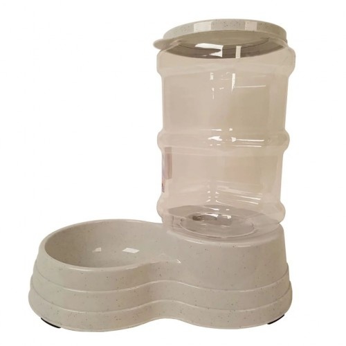 Alimentador automático para animais de estimação, cor areia