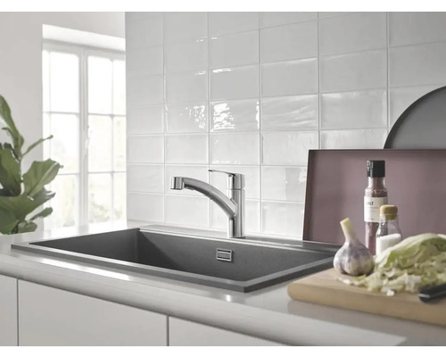 Grohe Quickfix keukenkraan met handdouche START 2021 supersteel mat 30307DC1