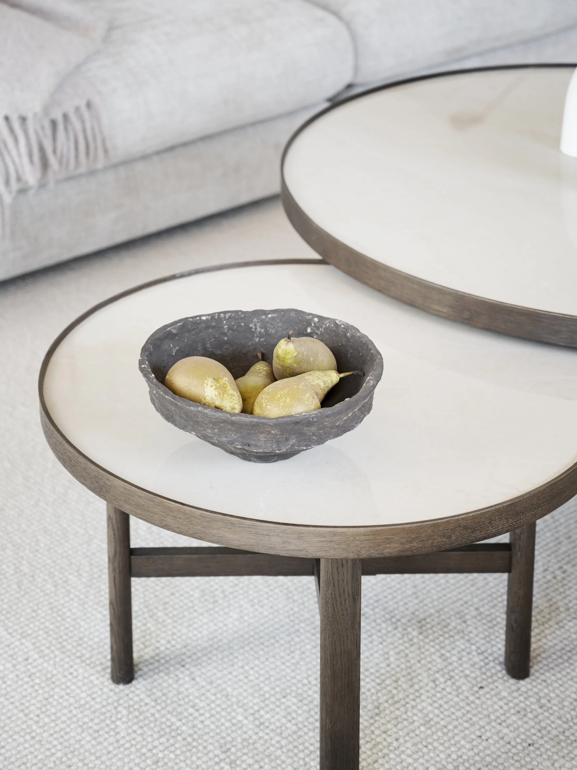Ronde salontafel Marsden van eikenhout, Ø 60 cm