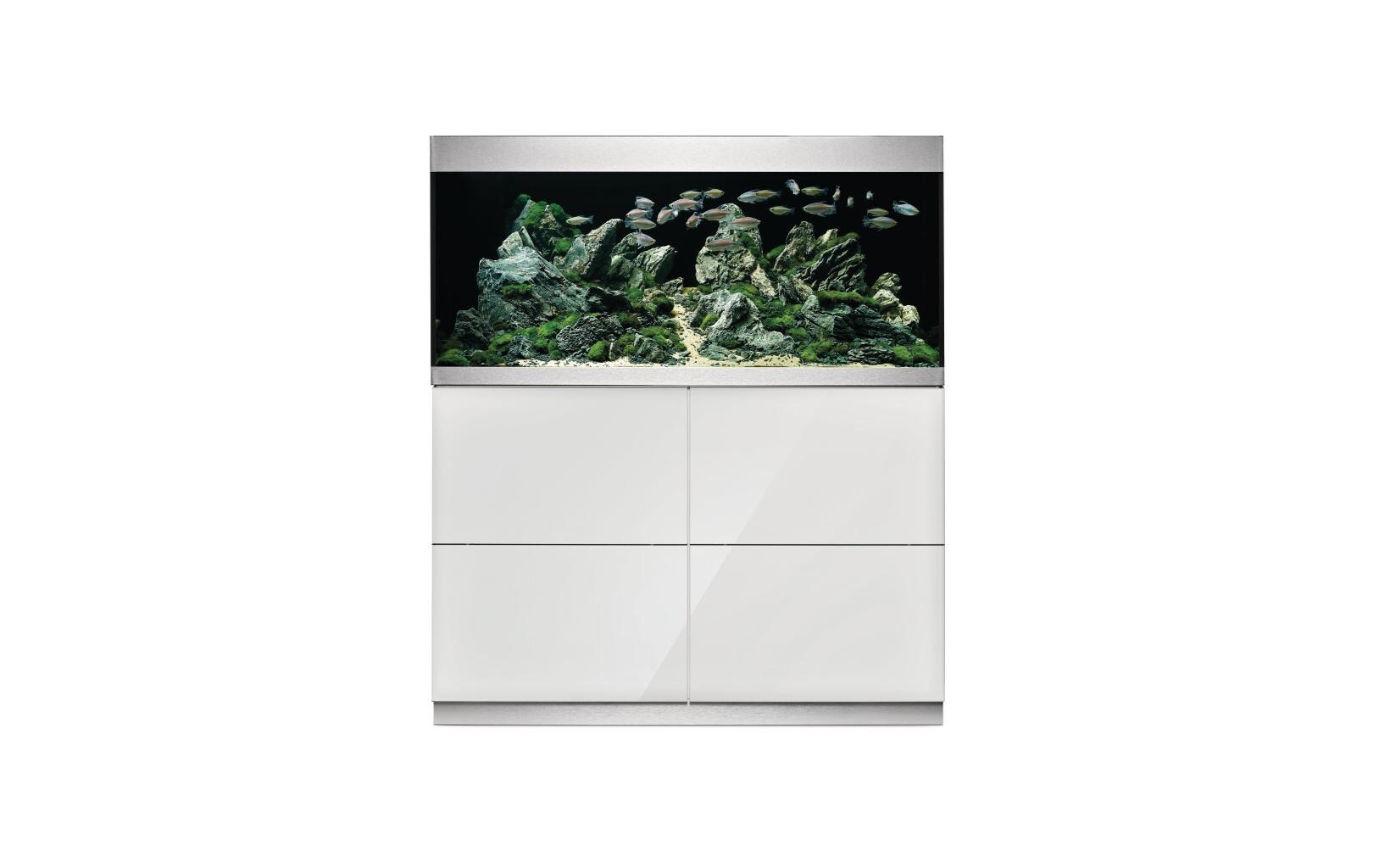 Aquarienkombination HighLine optiwhite 300, Weiss, 302 l<br>HighLine Aquarien aus Optiwhite-Glas mit Unterschrank