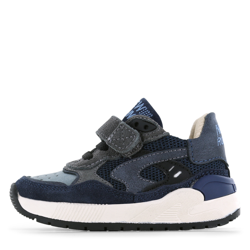 Shoesme donkerblauwe sneaker Mesh, Microfiber nubuck, Suède | Jongens schoe