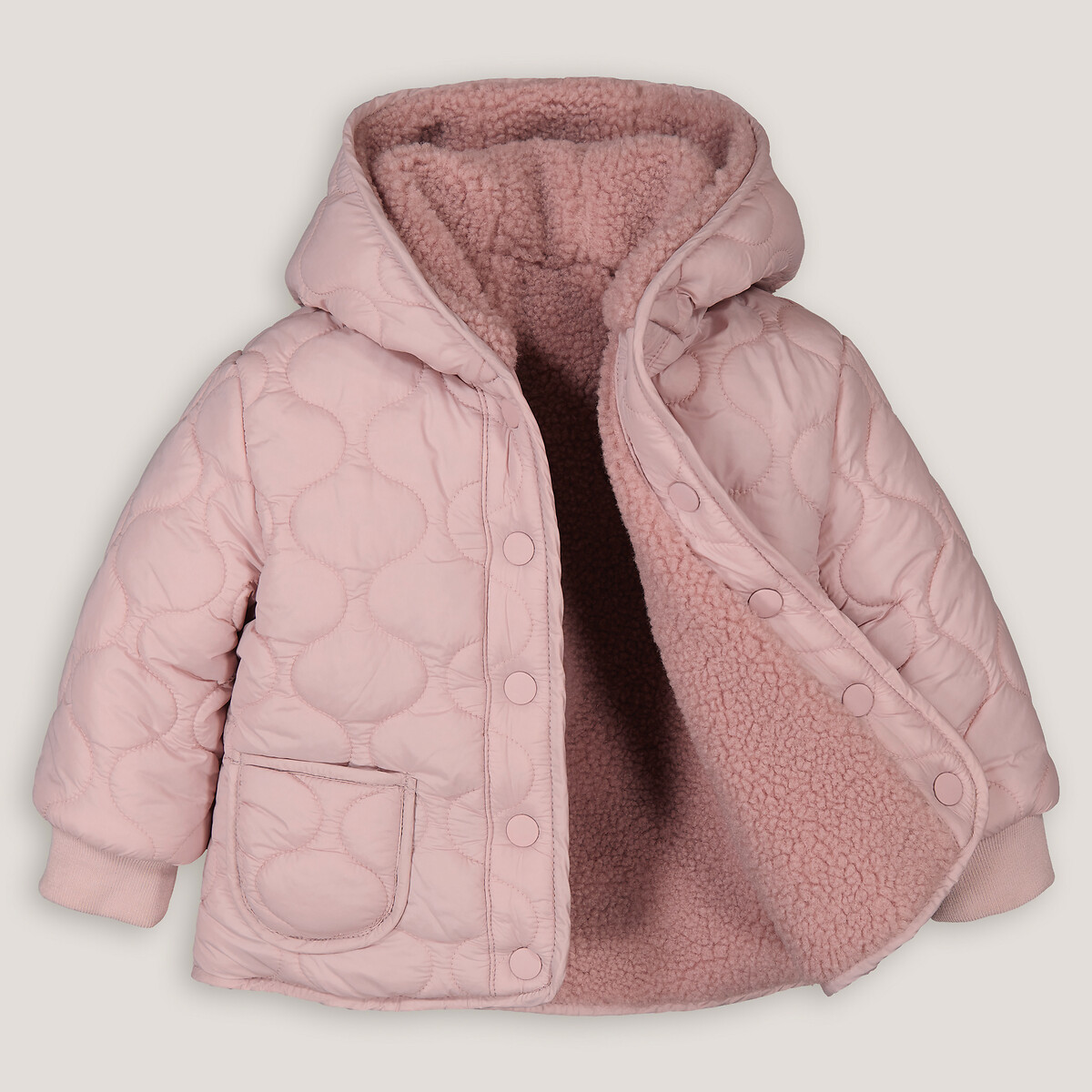 COLEÇÕES LA REDOUTE<br>Jaqueta com capuz reversível