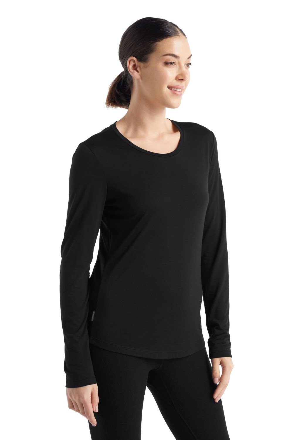 Icebreaker Damen-Langarmshirt Sphere II LS Tee Black
