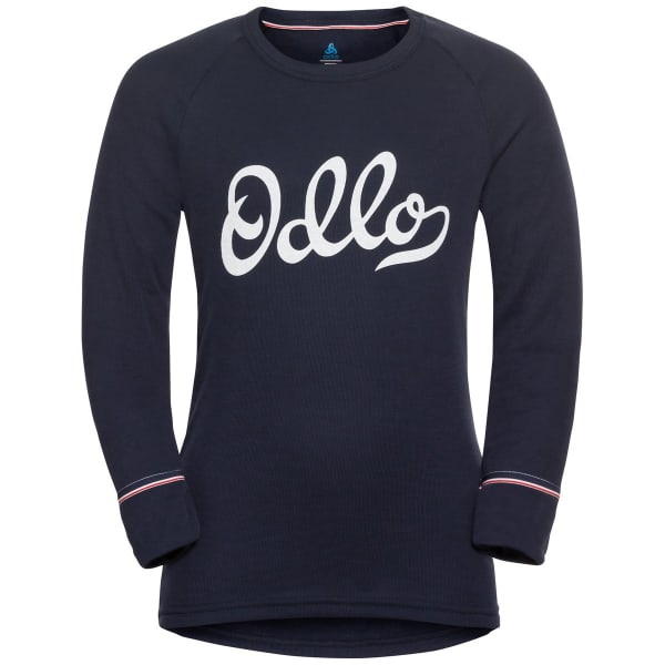 T-shirt thermique ODLO BL TOP CREW NECK L/S ACTIVE WARM ORIGINALS ECO KIDS DARK SAPPHIRE
