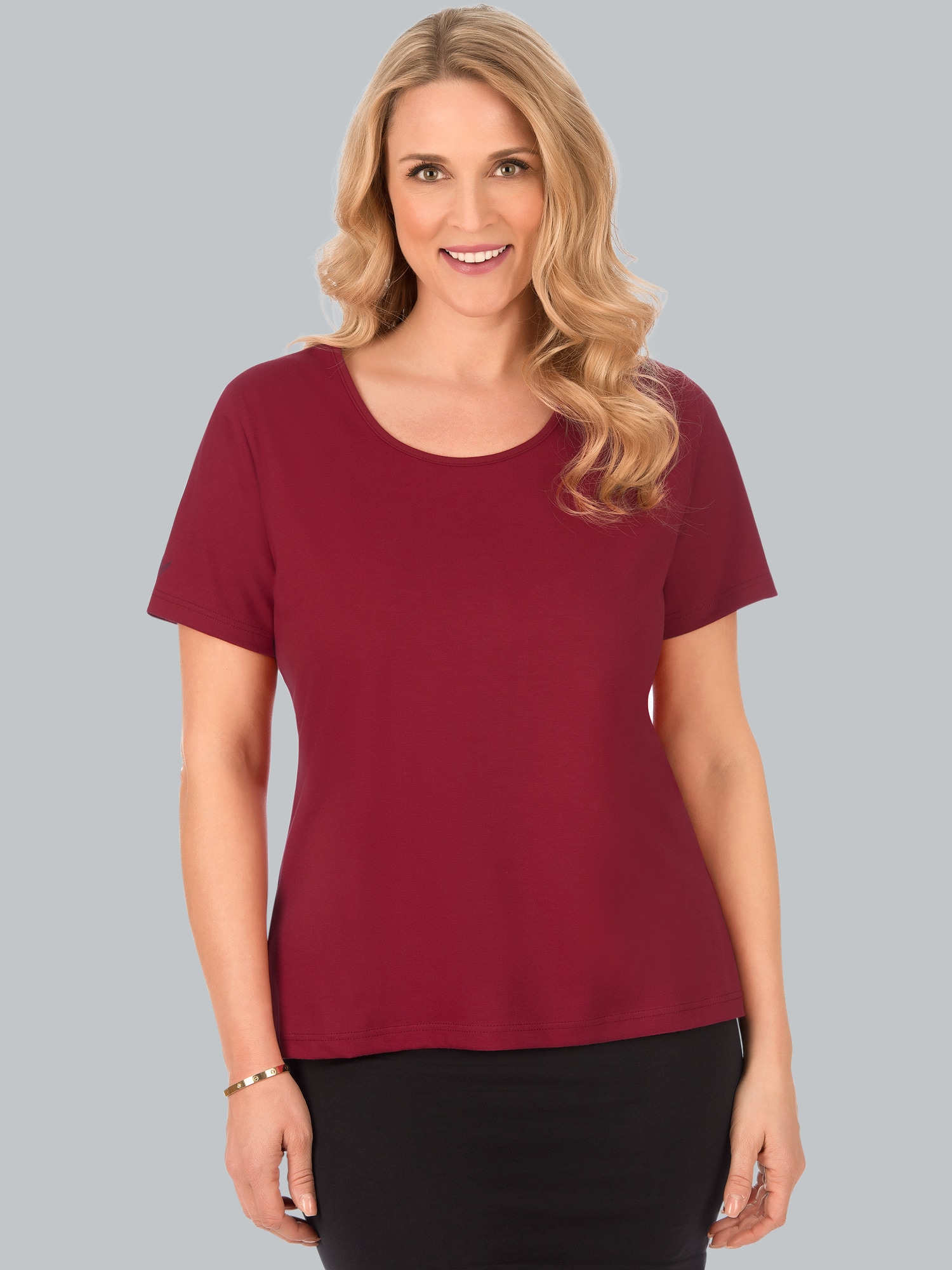 T-Shirt aus Biobaumwolle Rubin-C2C