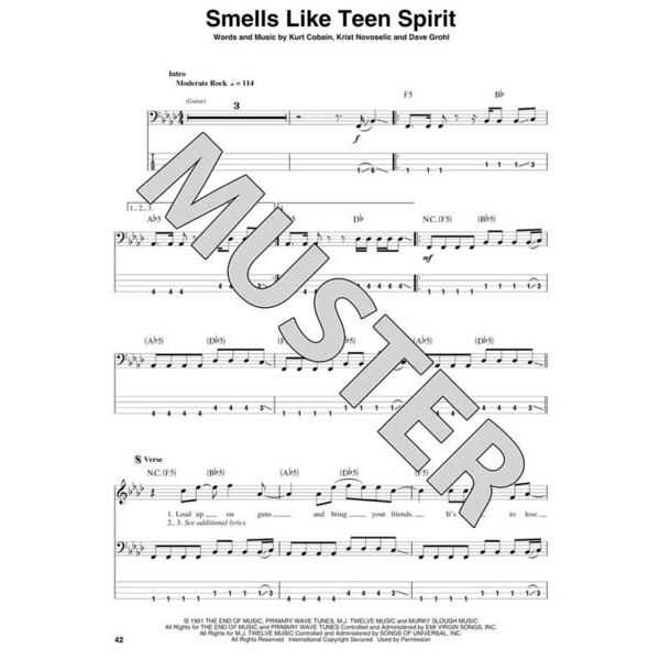 Hal Leonard Bass Play-Along Nirvana